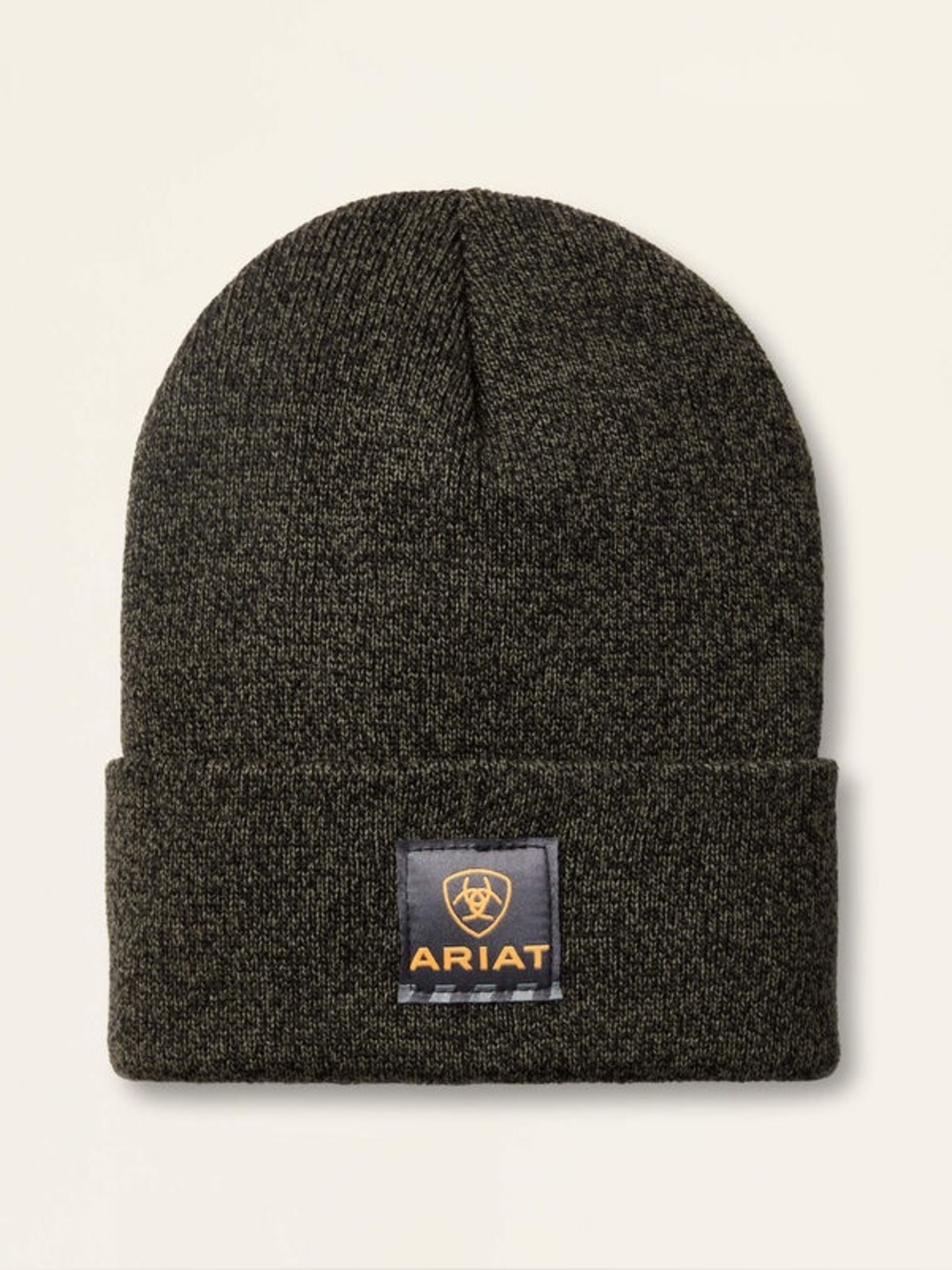 Ariat Men's Rebar Watch Beanie Basil Black Marled